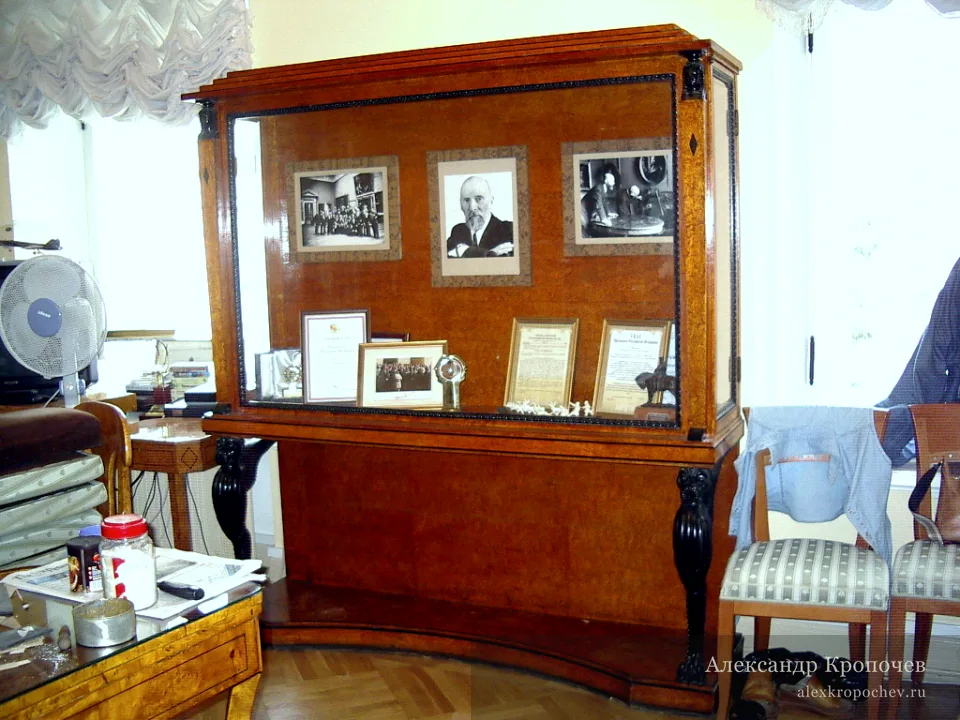 Черная лаковая витрина